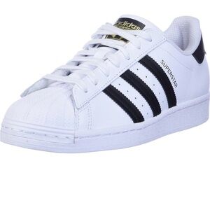 Adidas Superstar White Sneakers with Black Accents